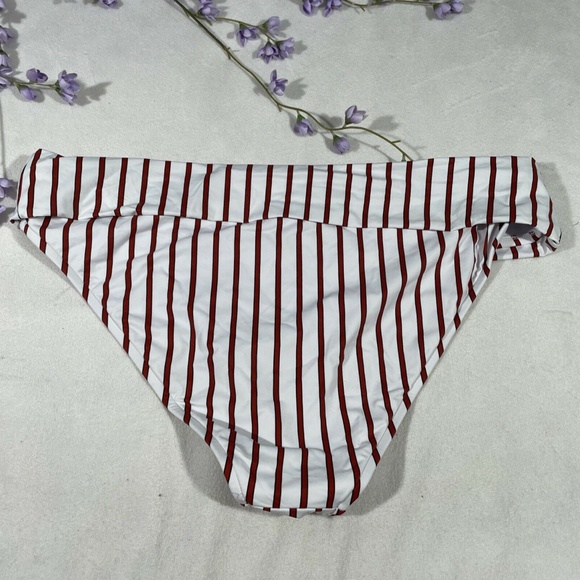 NEW WeWoreWhat [‎ XL ] Annie Pinstripe Hipster Bikini Bottoms - Picture 9 of 12